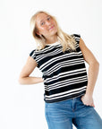 Sorrel Stripe Muscle Tee