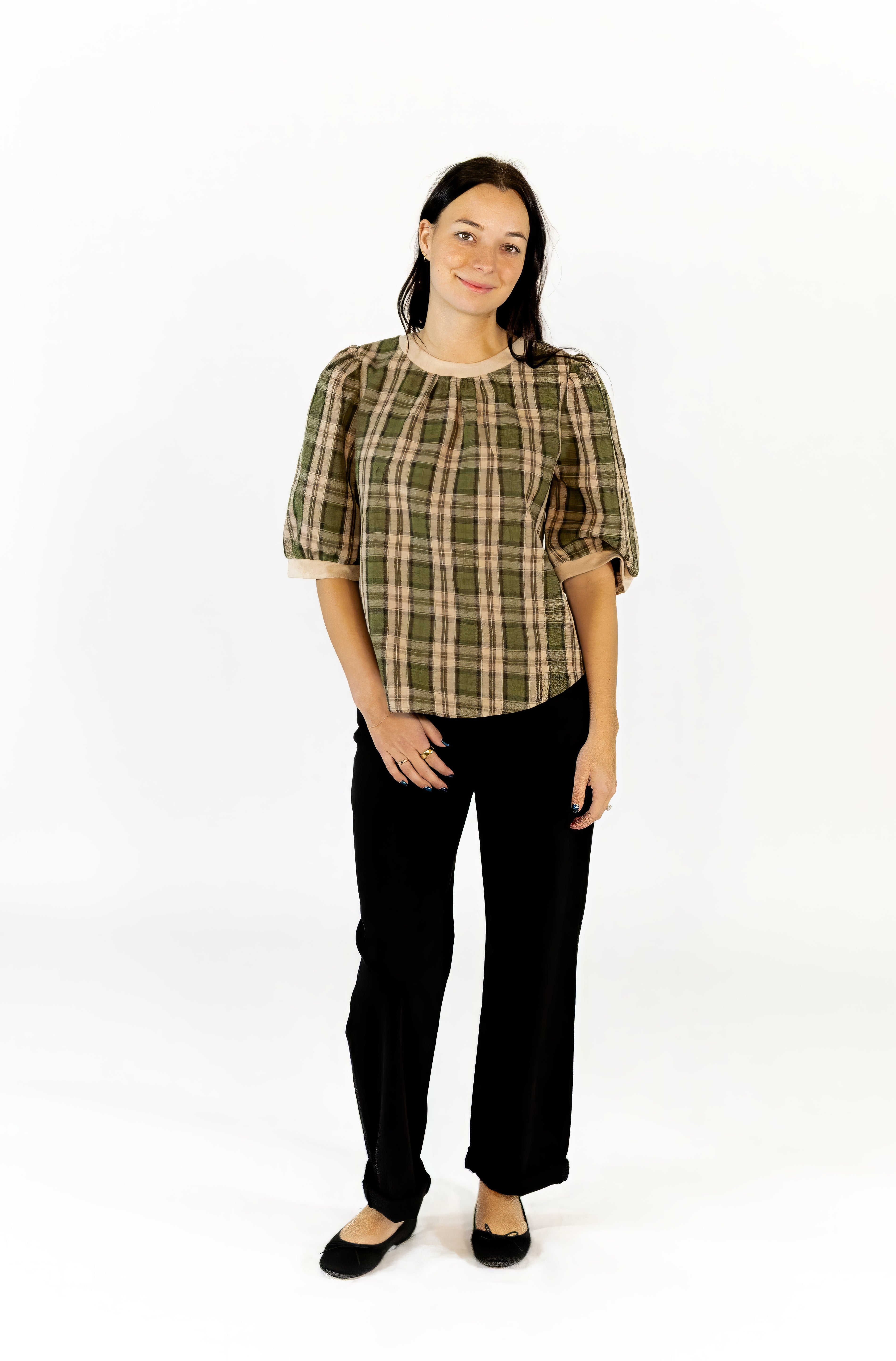 Merritt Plaid Blouse