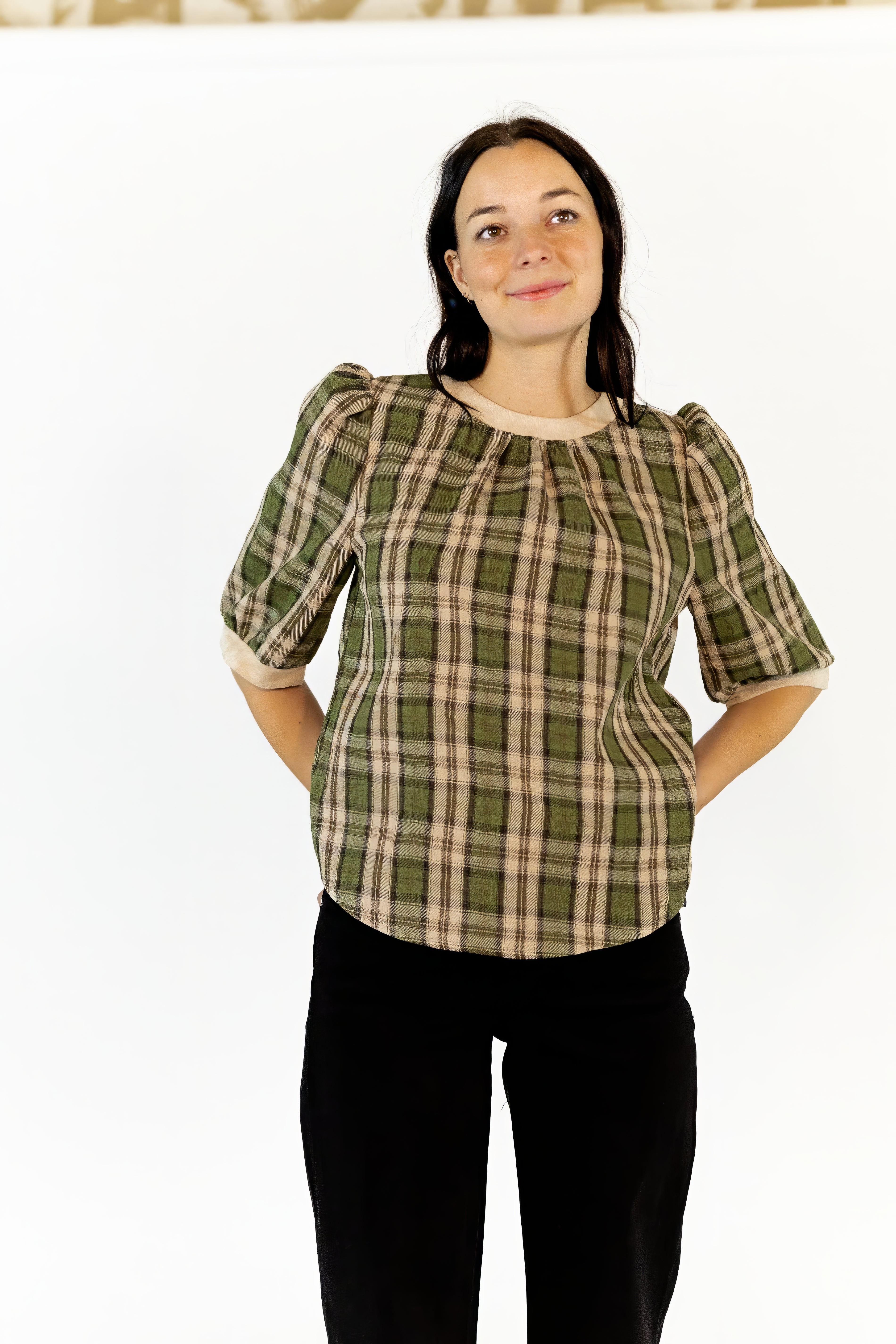 Merritt Plaid Blouse