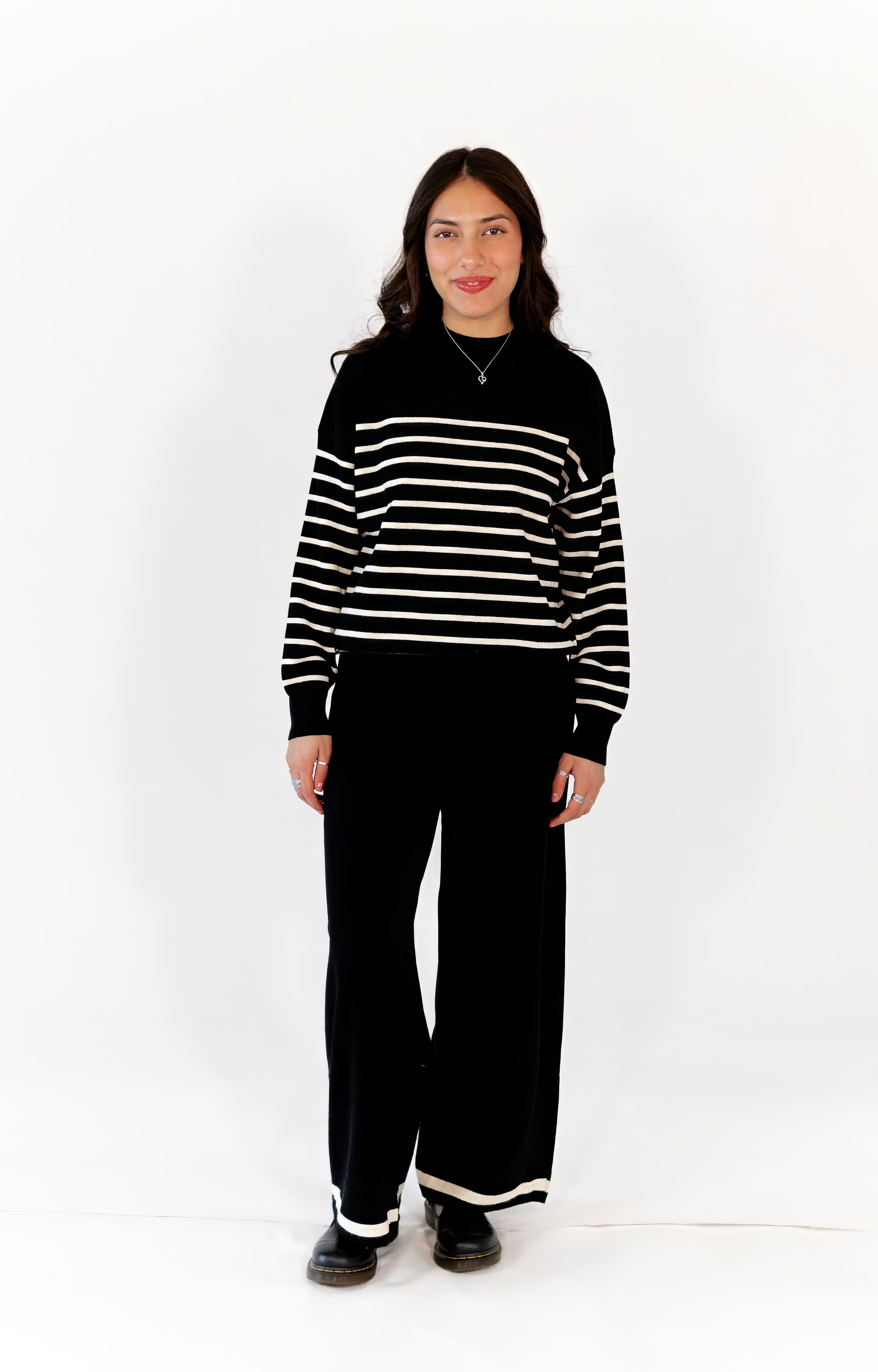 Jenny Striped Sweater Set