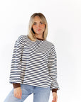 Thea Striped Pullover