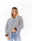Thea Striped Pullover