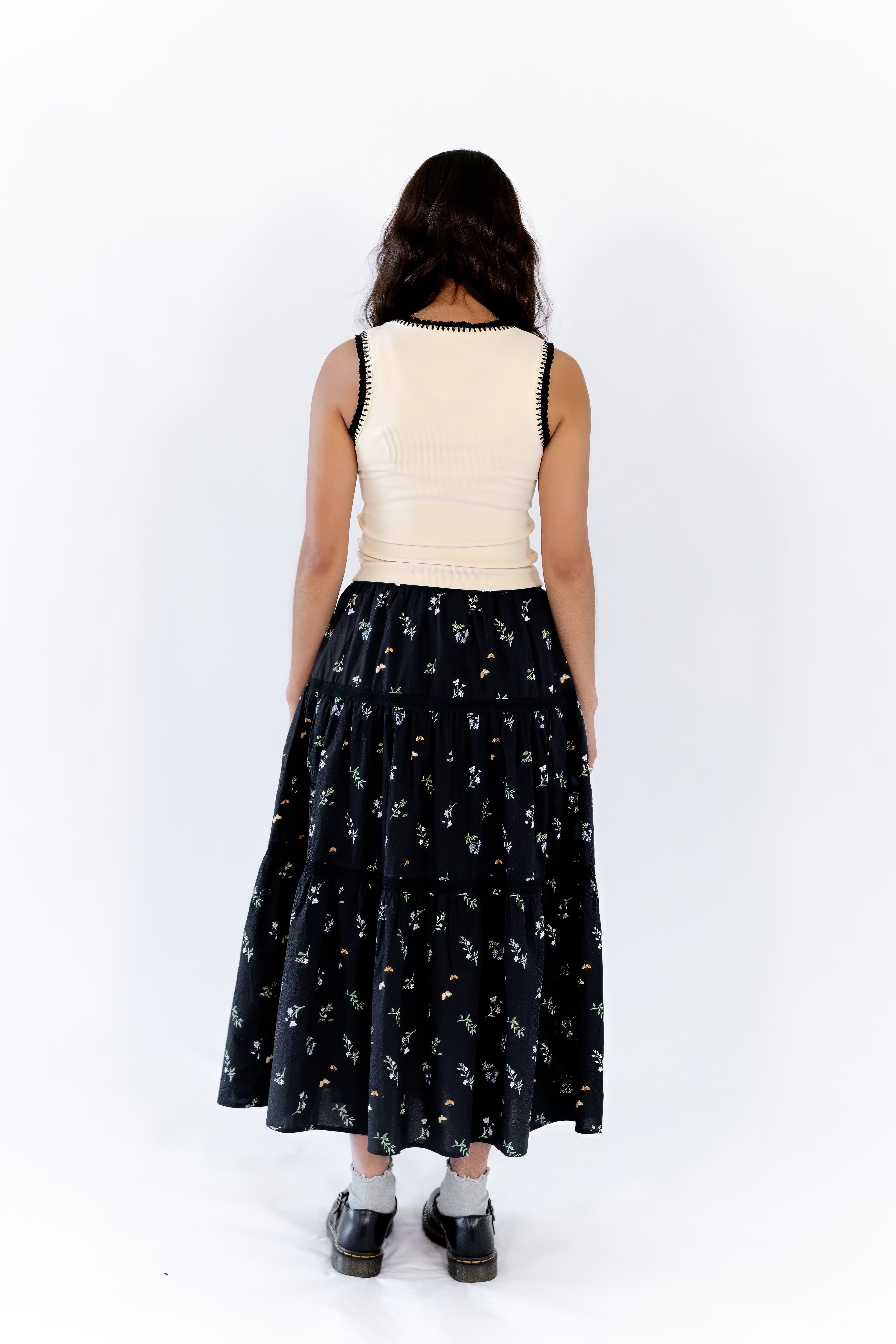 Darla Floral Midi Skirt  ⤫ Restocked