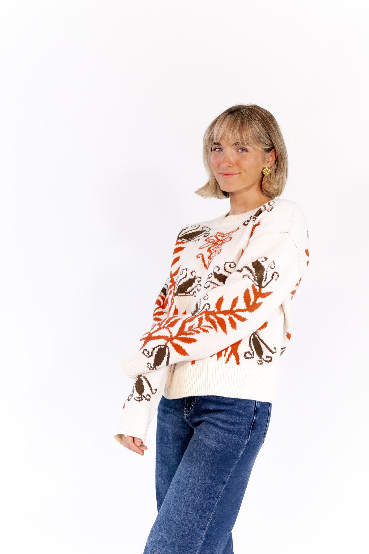 Fallon Printed Sweater