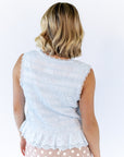 Gemma Shirred Button Down Tank