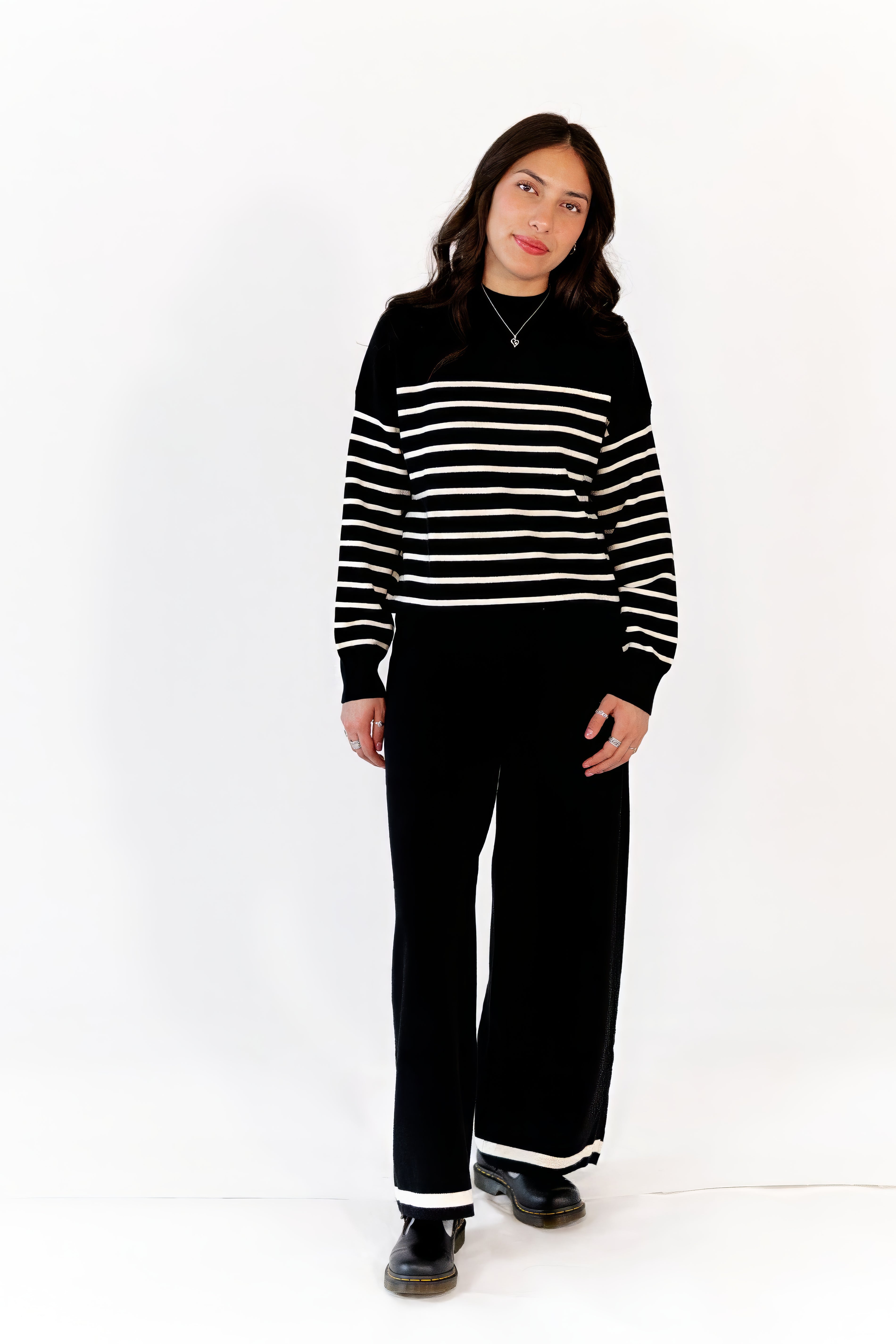 Jenny Striped Sweater Set