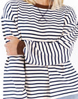 Thea Striped Pullover