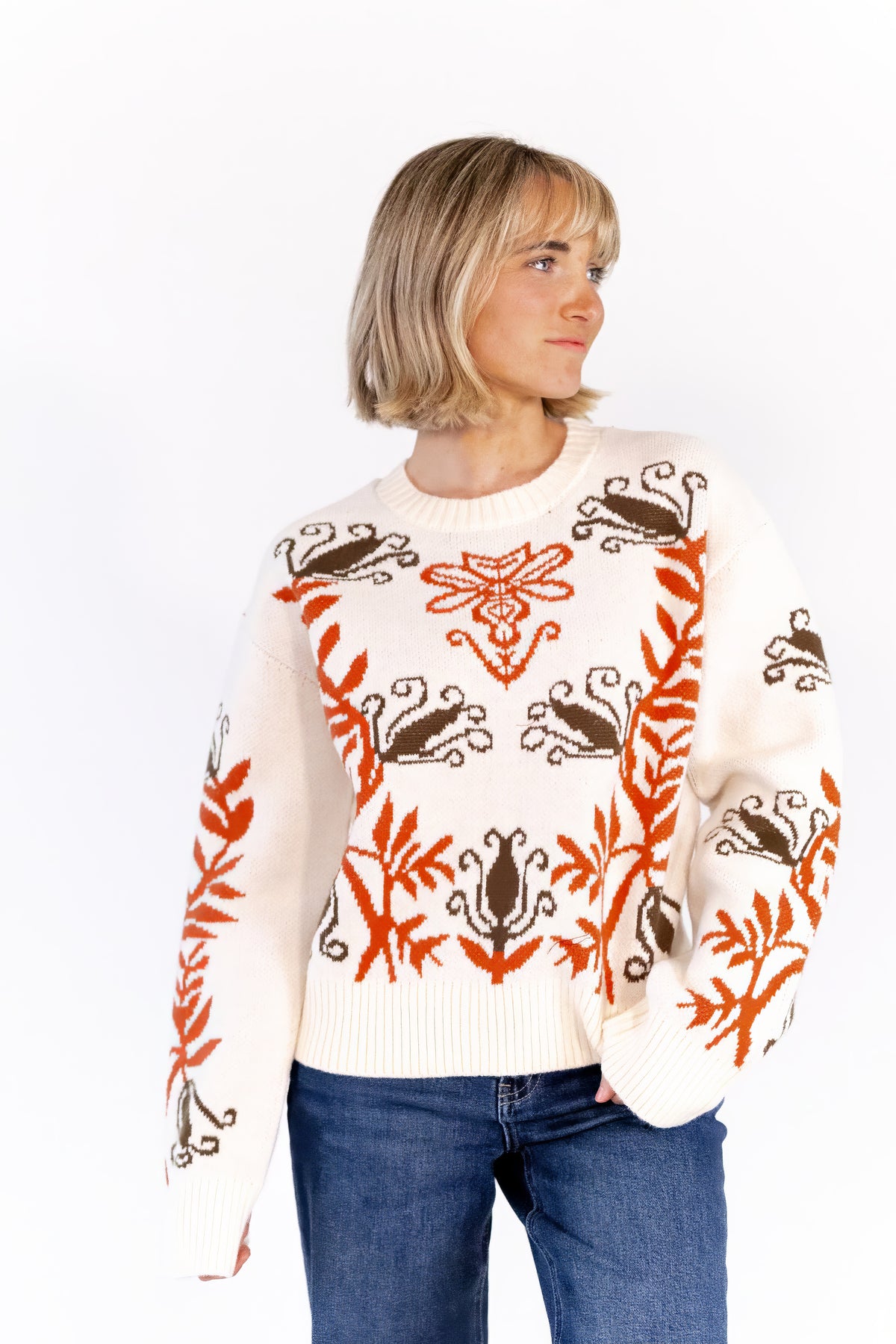 Fallon Printed Sweater