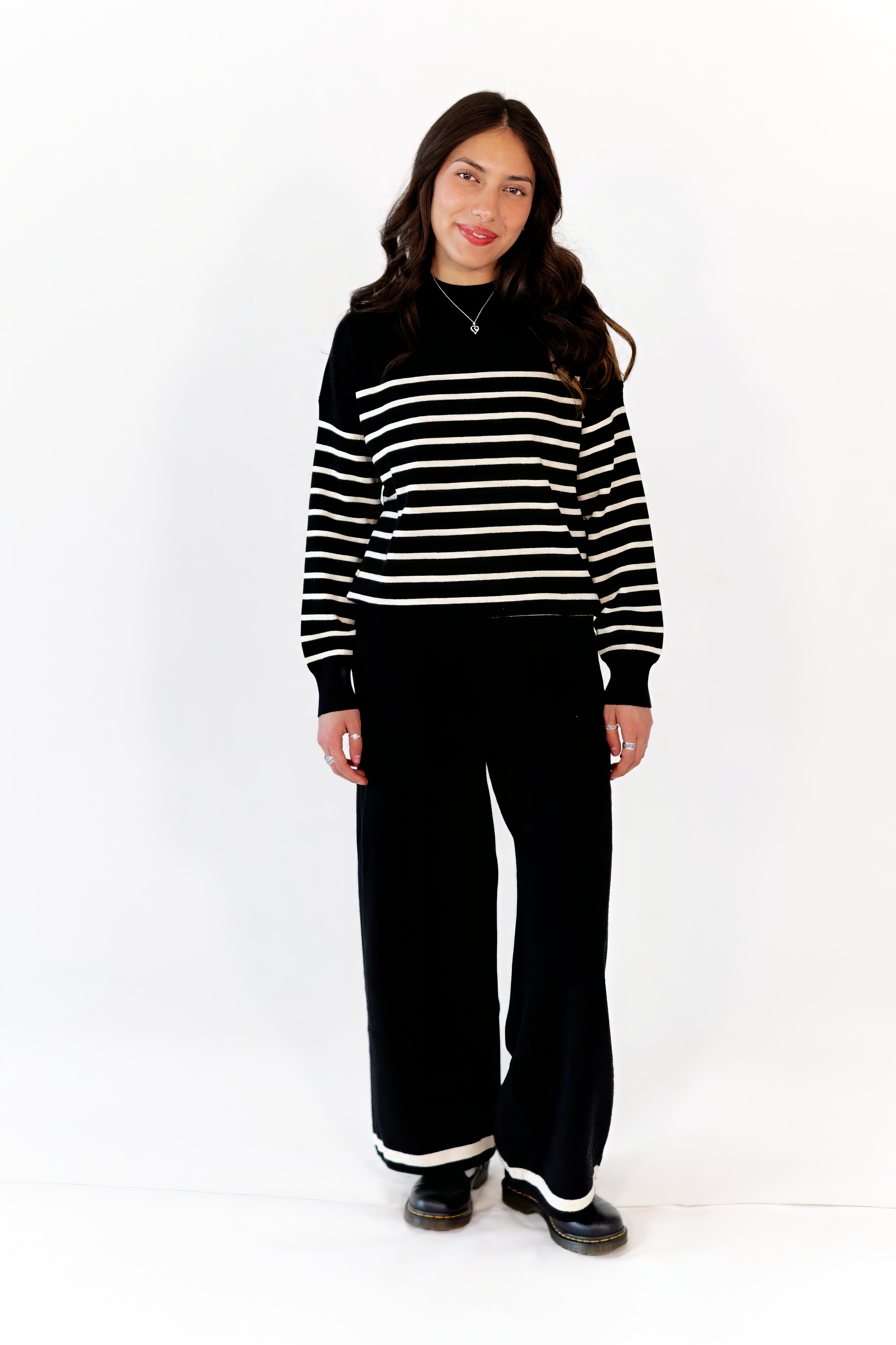 Jenny Striped Sweater Set