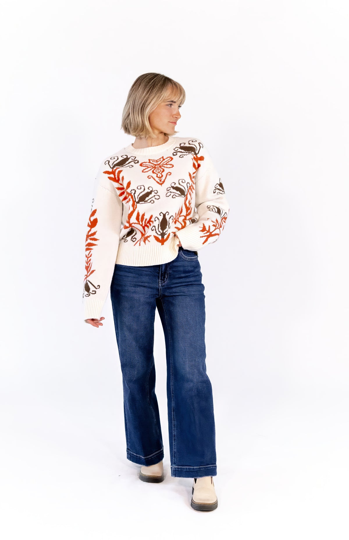Fallon Printed Sweater
