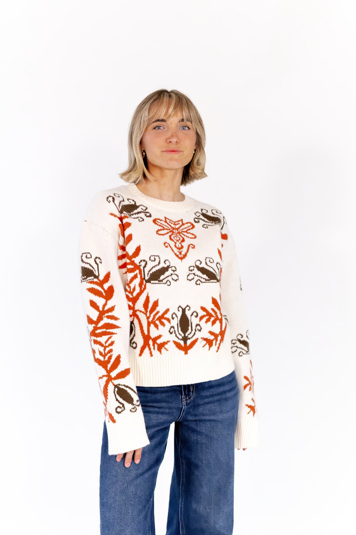 Fallon Printed Sweater