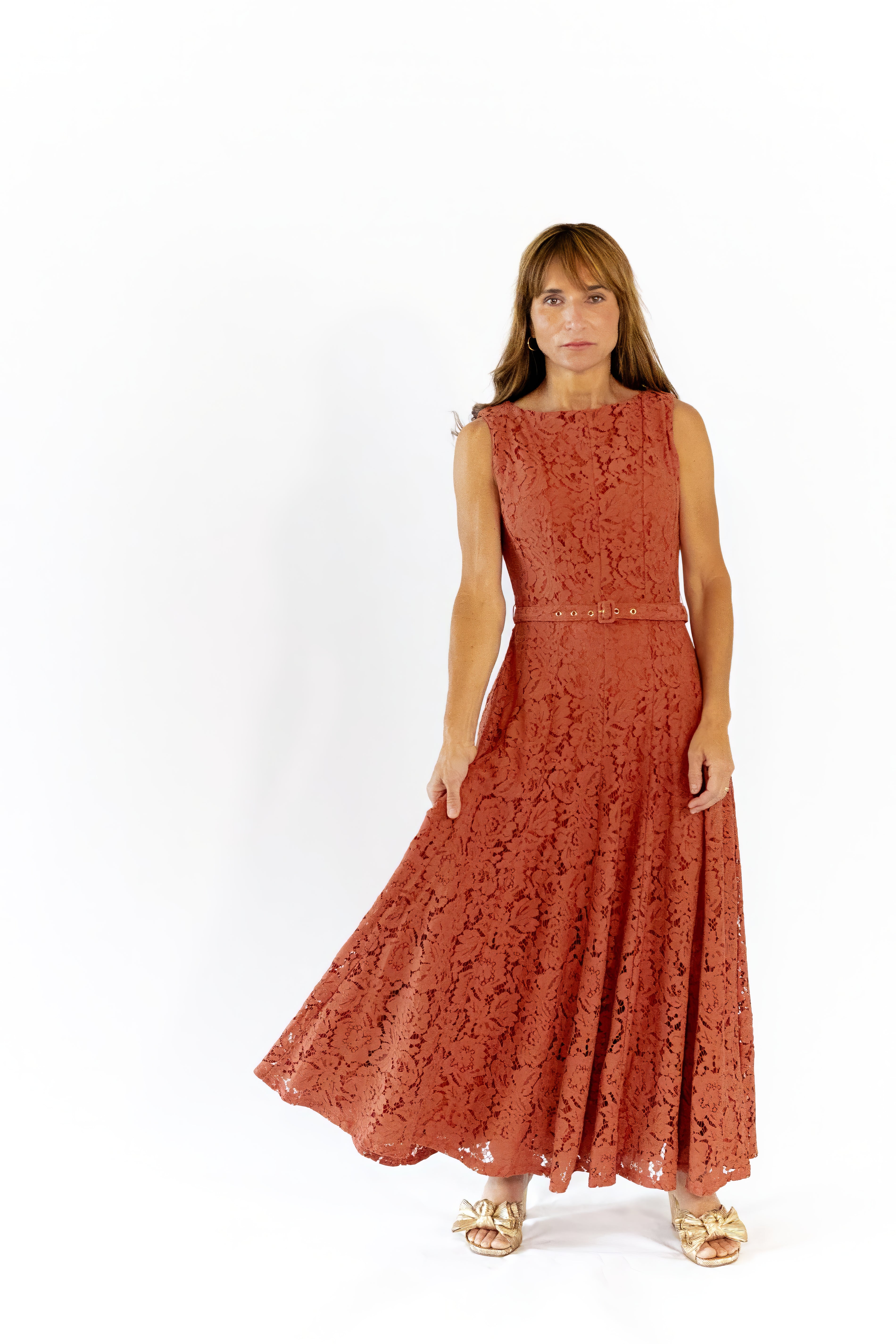 Viola Lace Midi Dress