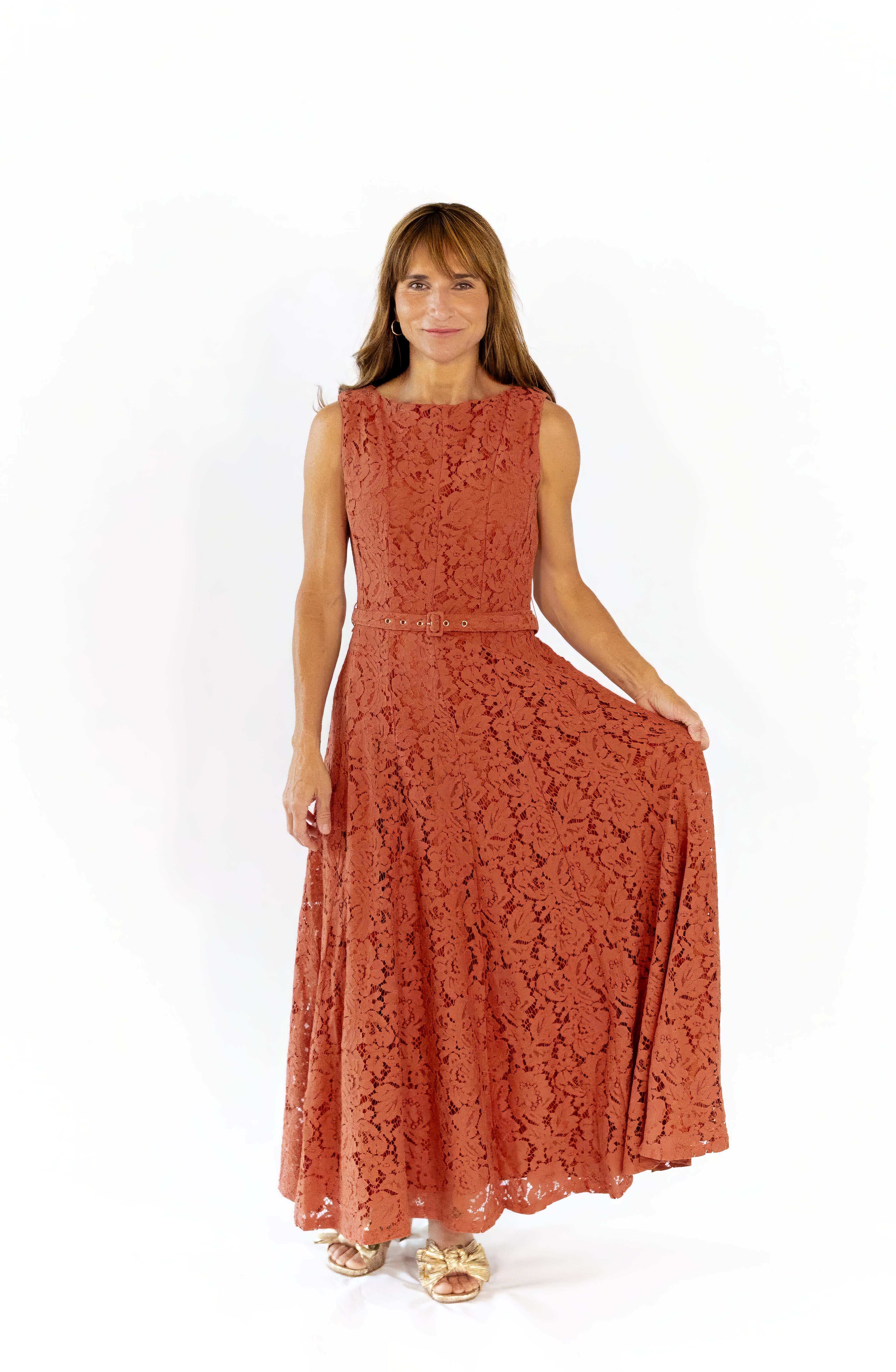 Viola Lace Midi Dress