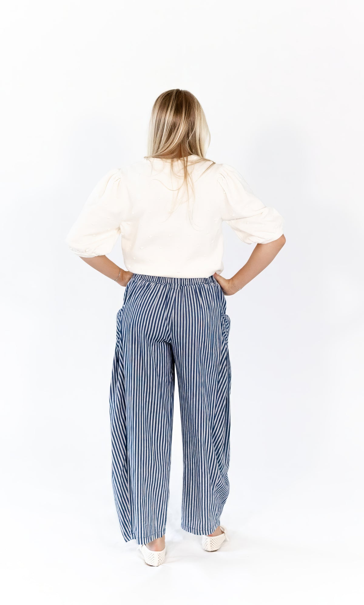 Vail Pom Pom Knit Top · Cream