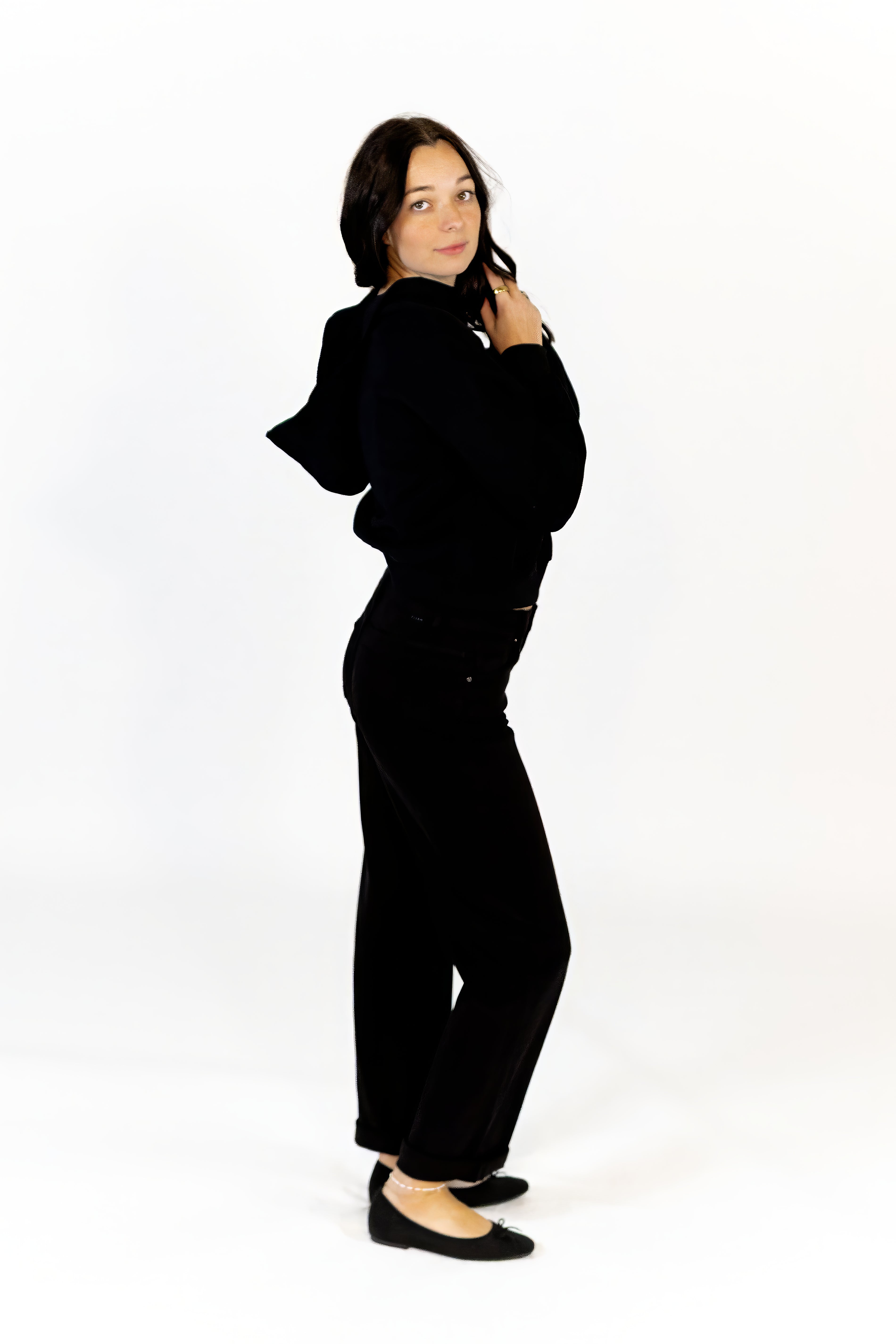 Portia Asymmetrical Button Down Hoodie