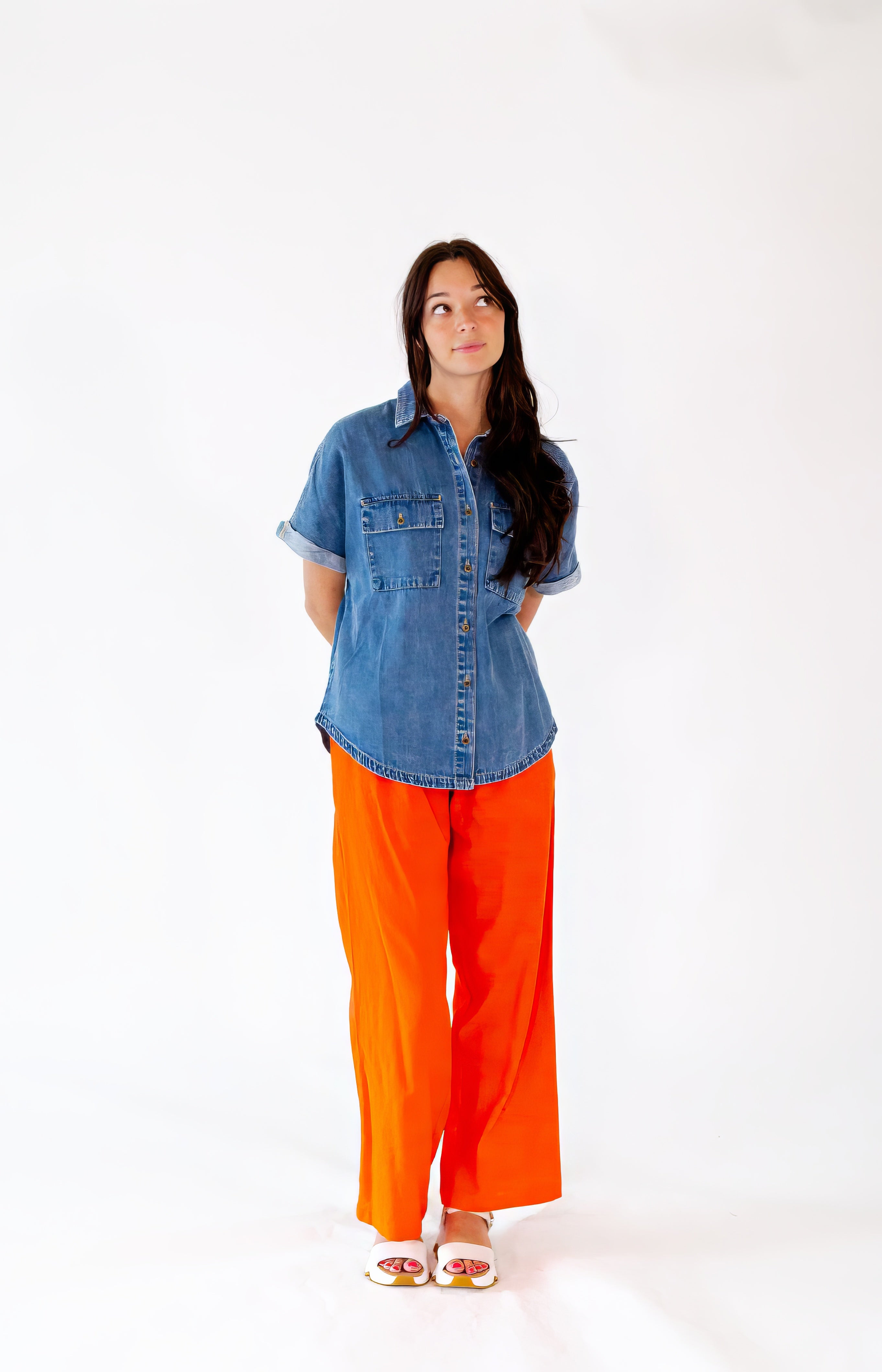 Rocky Soft Denim Button Up