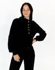 Portia Asymmetrical Button Down Hoodie