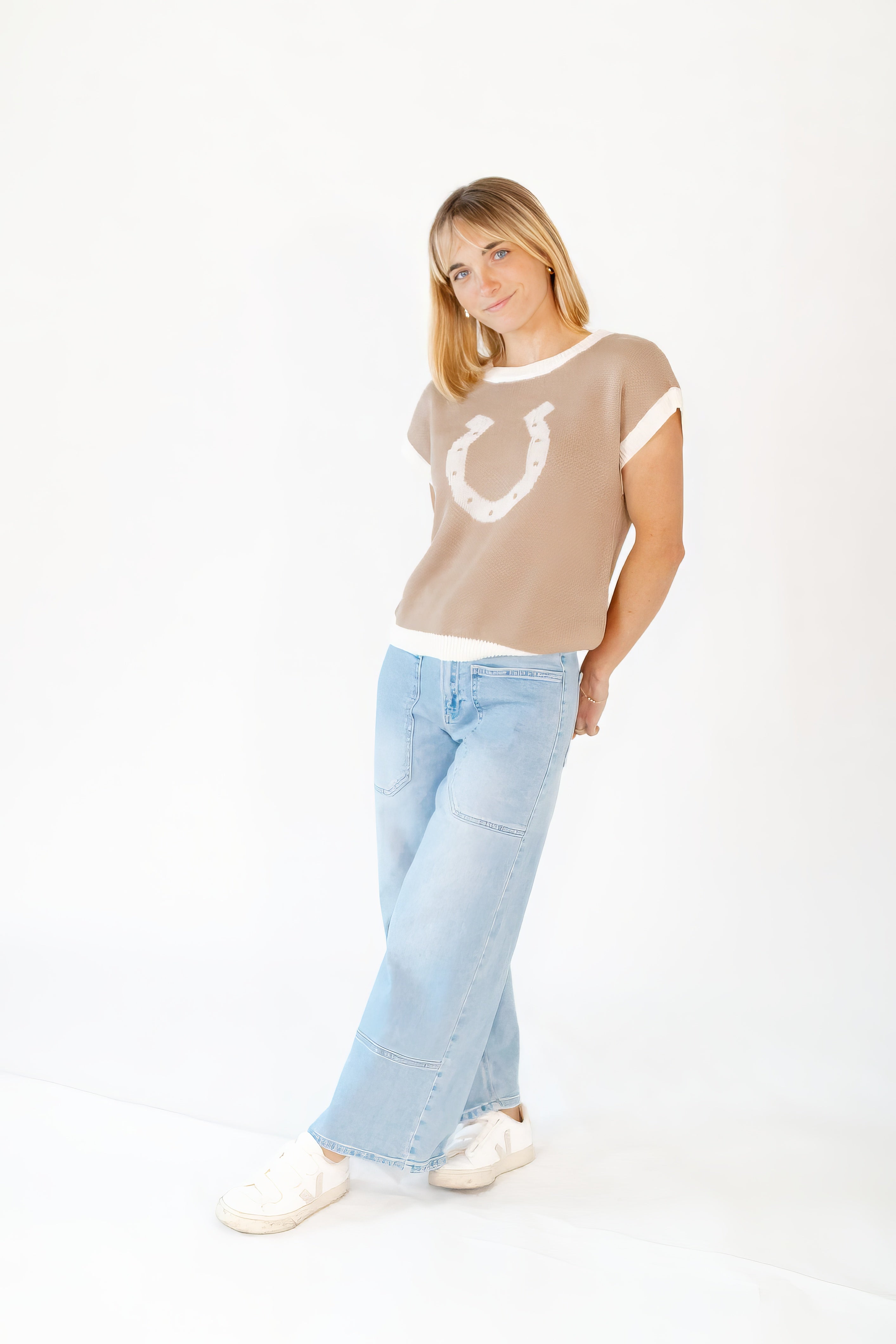 Dolly Mid-Wash Cropped Denim