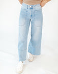Dolly Mid-Wash Cropped Denim