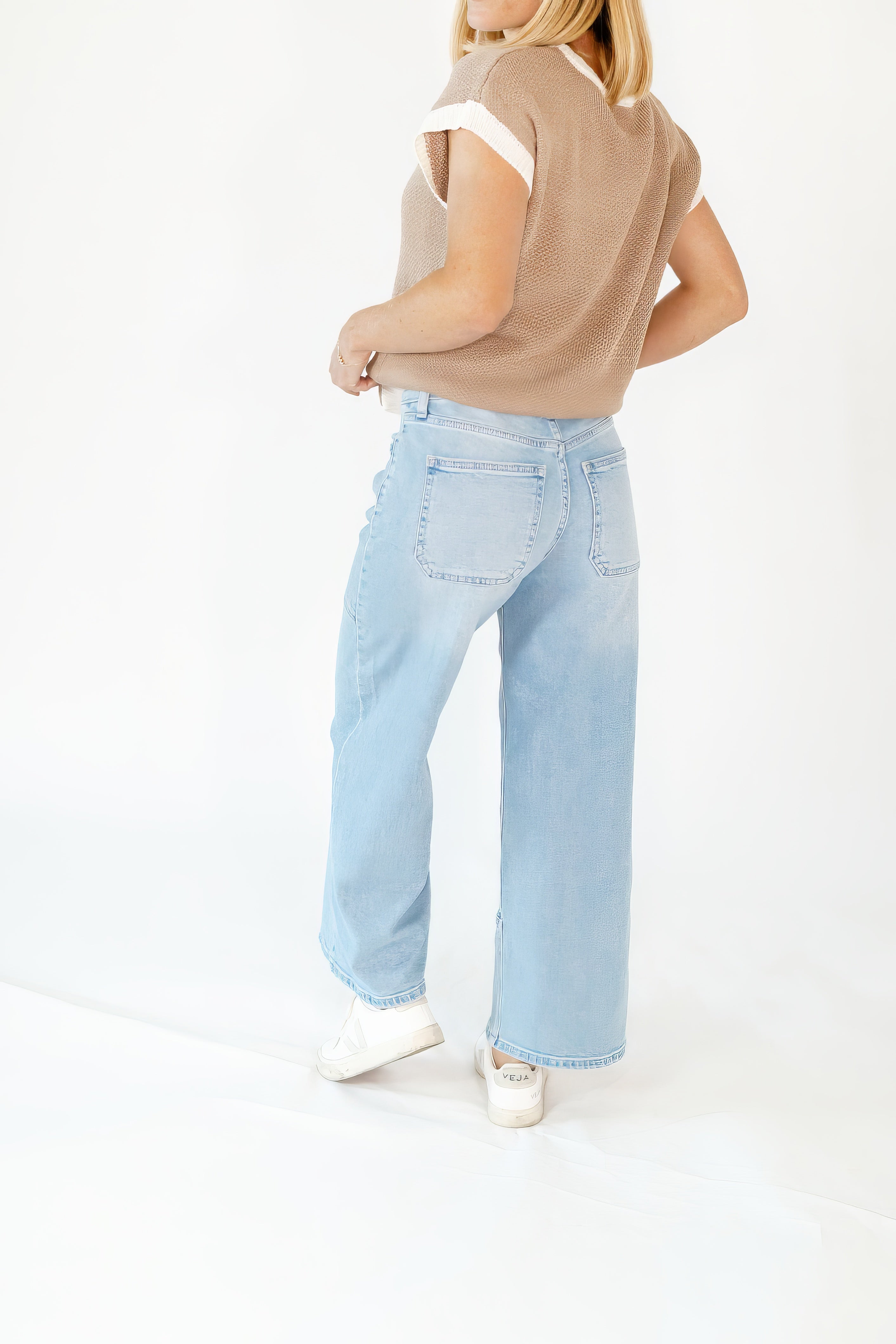 Dolly Mid-Wash Cropped Denim