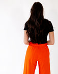 Faye Linen Pleated Pants