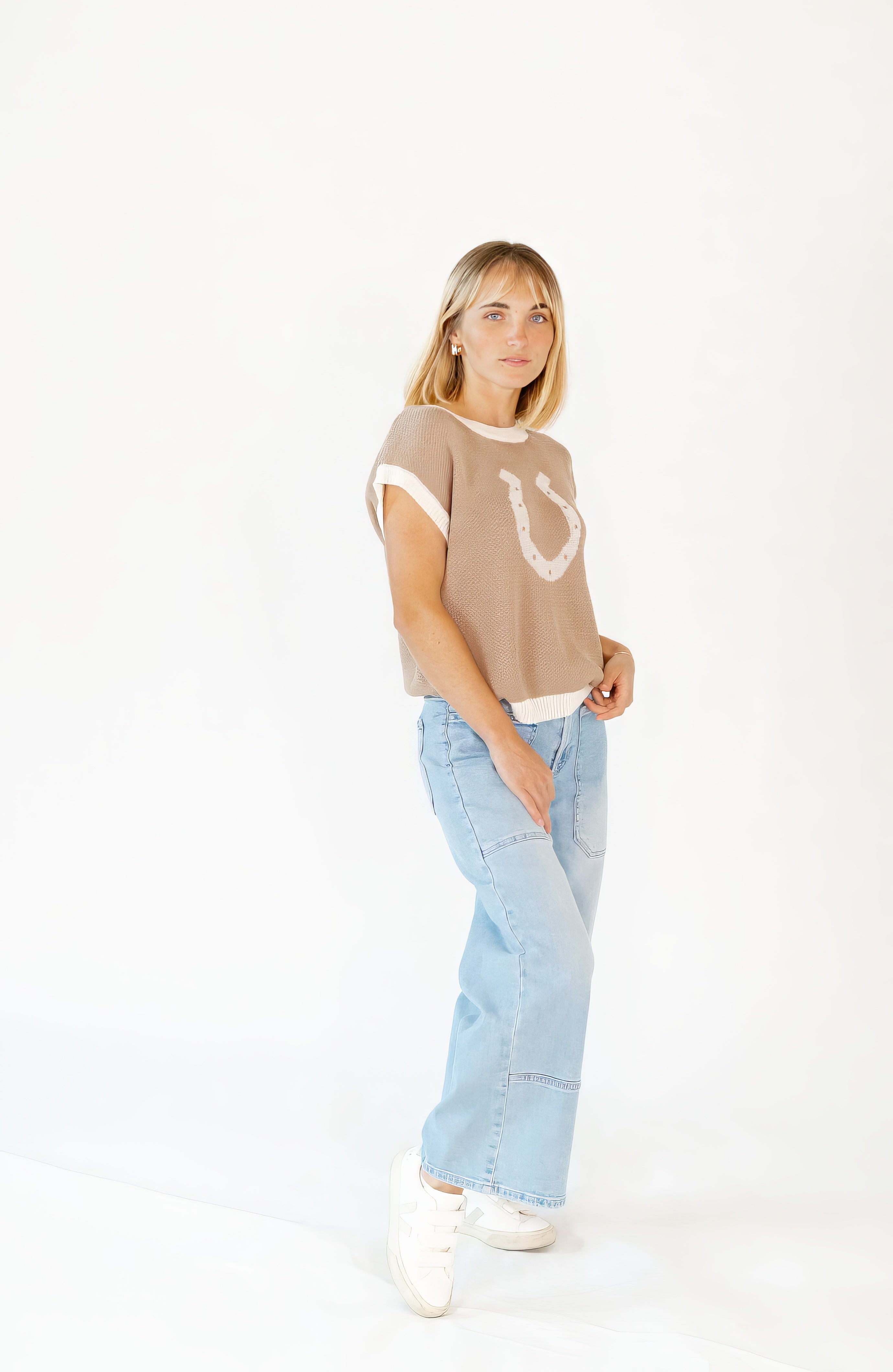 Dolly Mid-Wash Cropped Denim