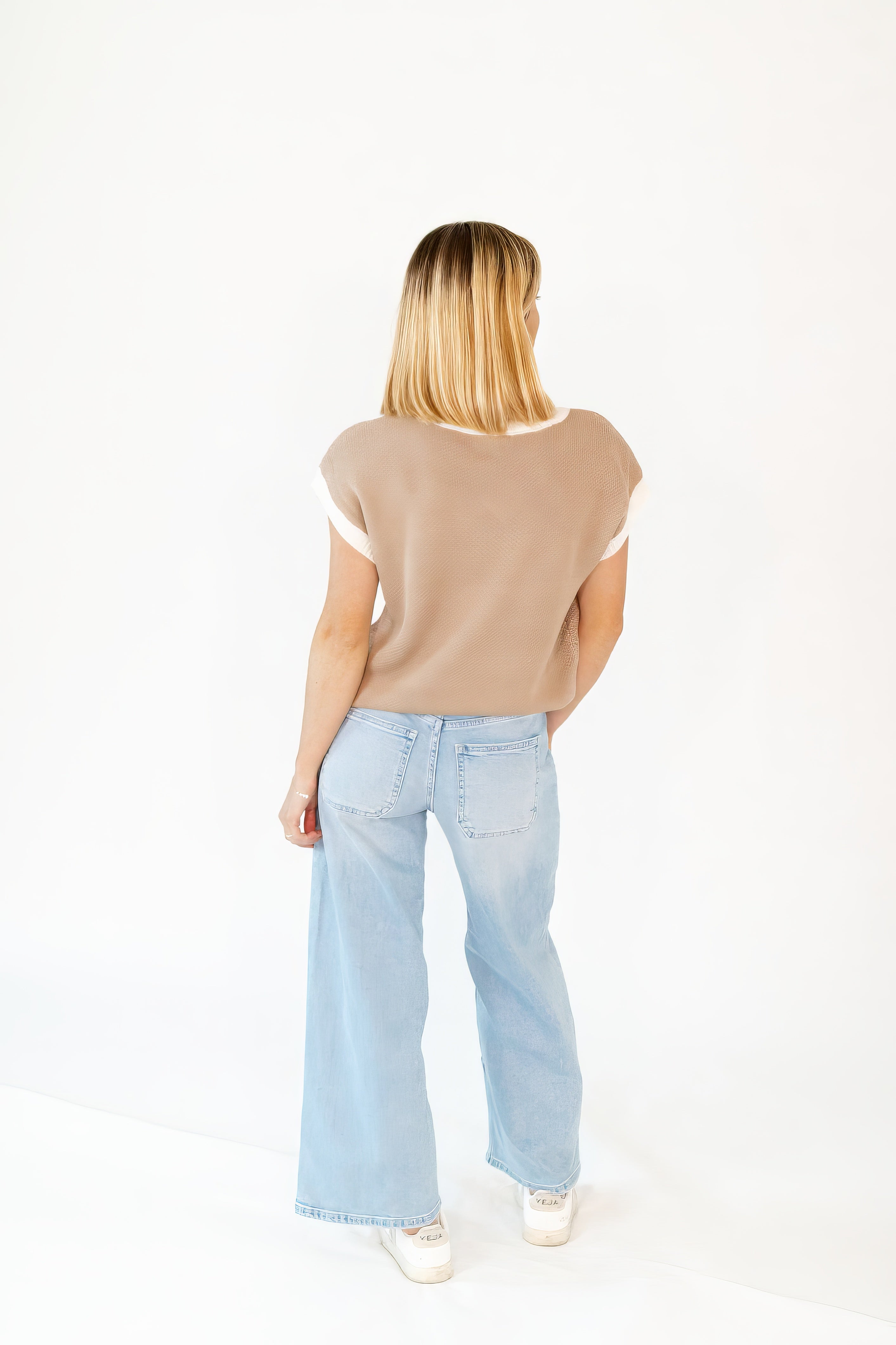 Dolly Mid-Wash Cropped Denim