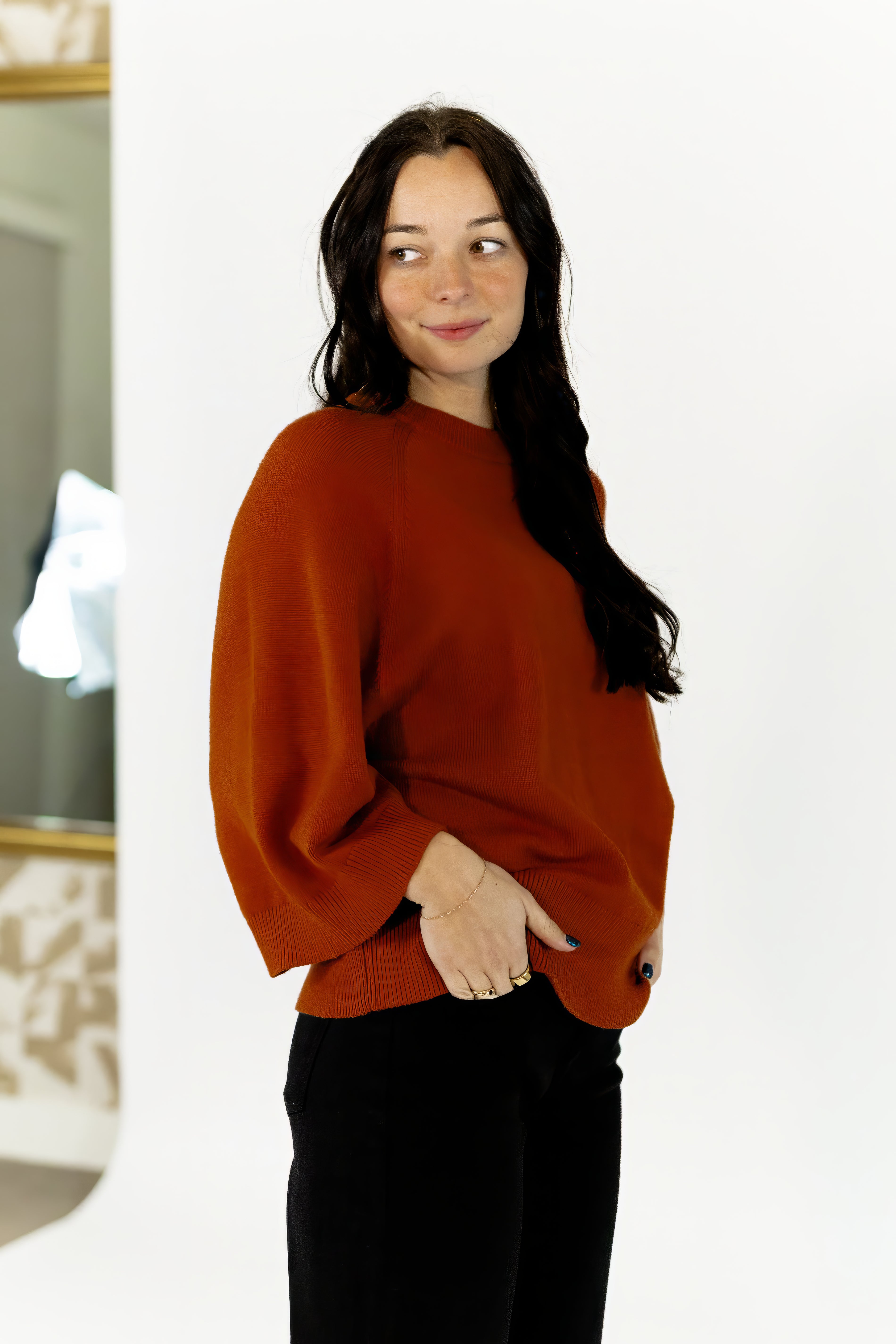 Syd Loose Fit Sweater · Rust
