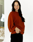 Syd Loose Fit Sweater · Rust