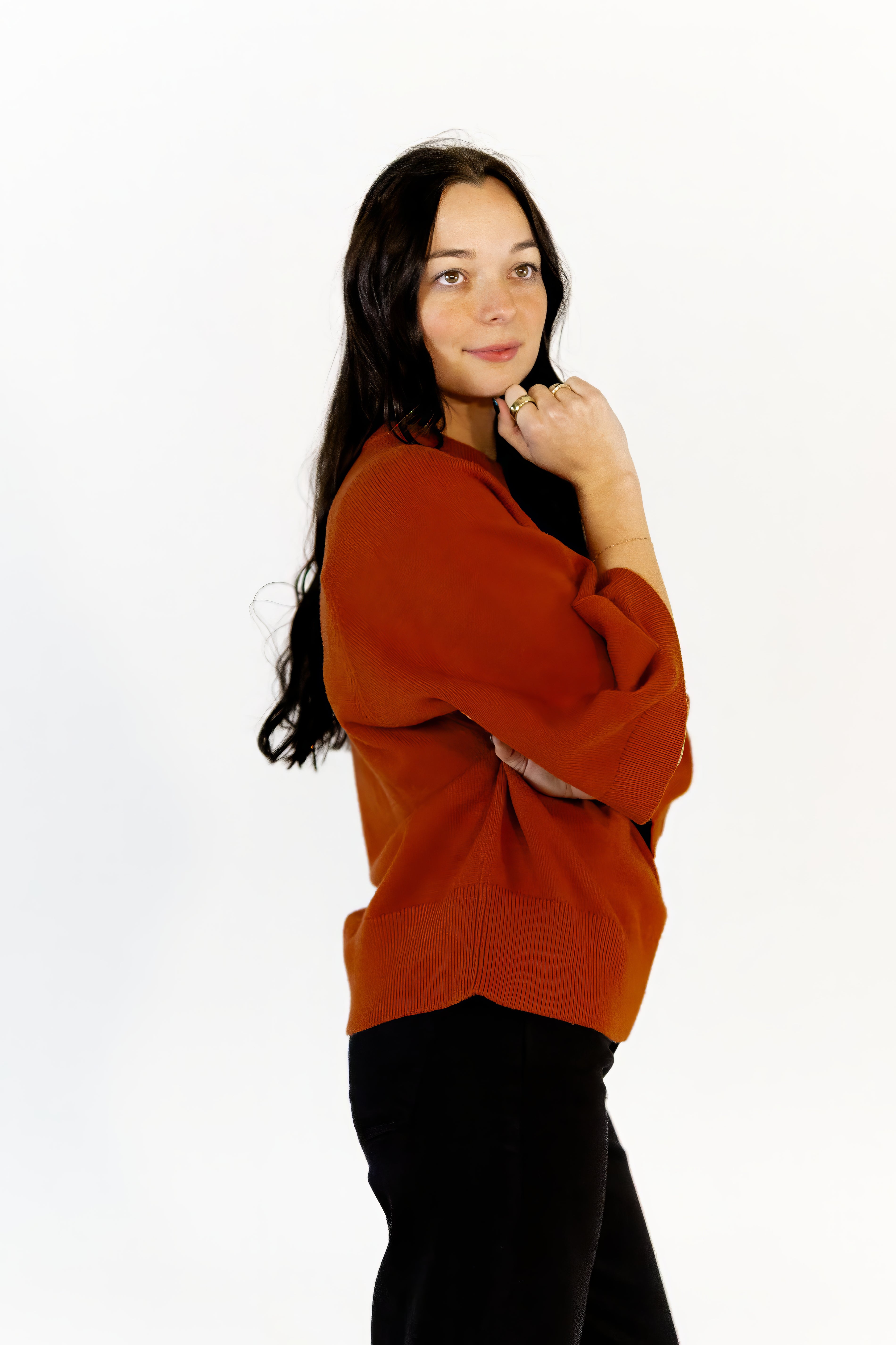 Syd Loose Fit Sweater · Rust