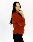 Syd Loose Fit Sweater · Rust
