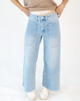 Dolly Mid-Wash Cropped Denim