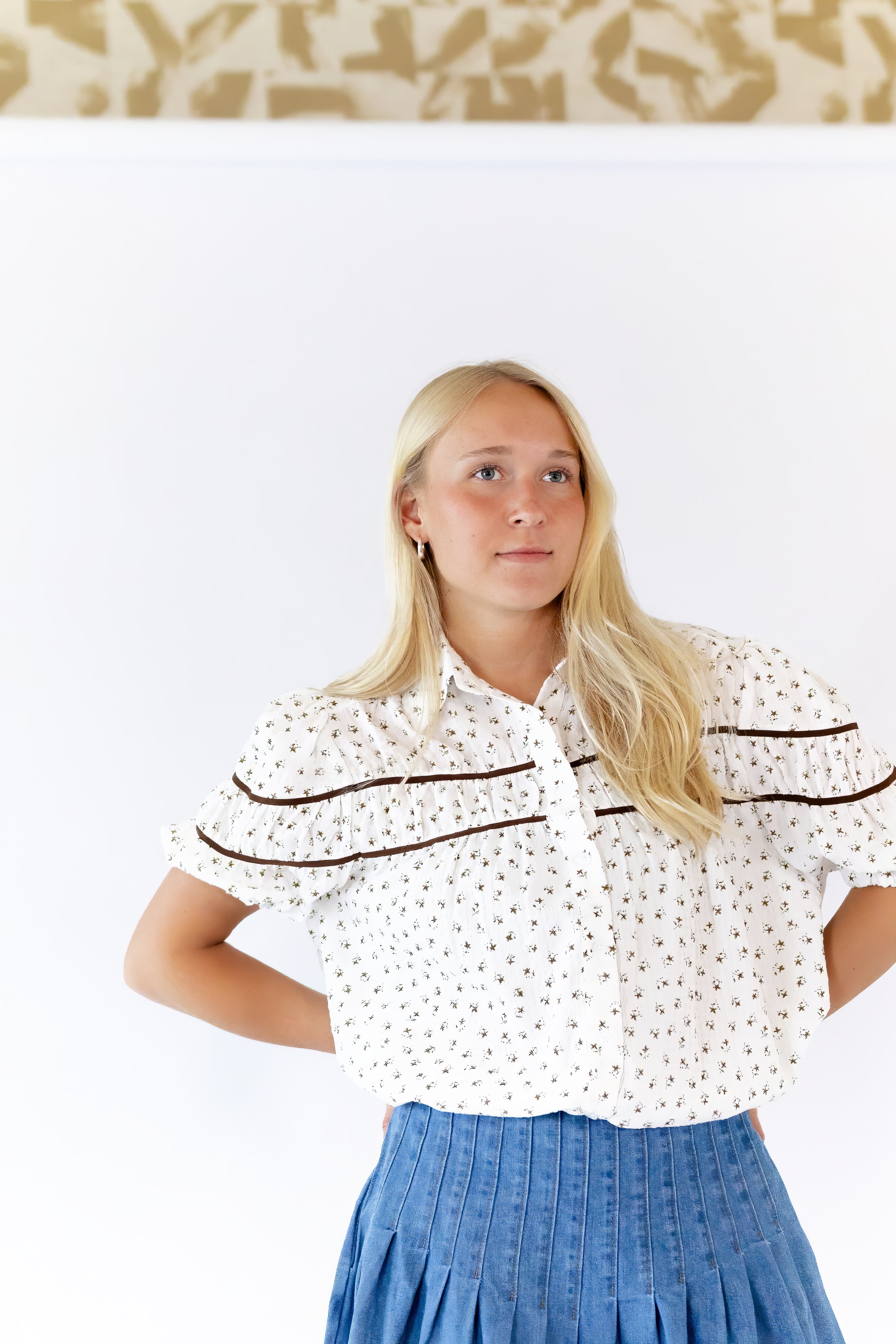 Cecile Floral Print Blouse