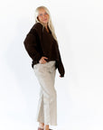 Hannah Raw Edge Pullover