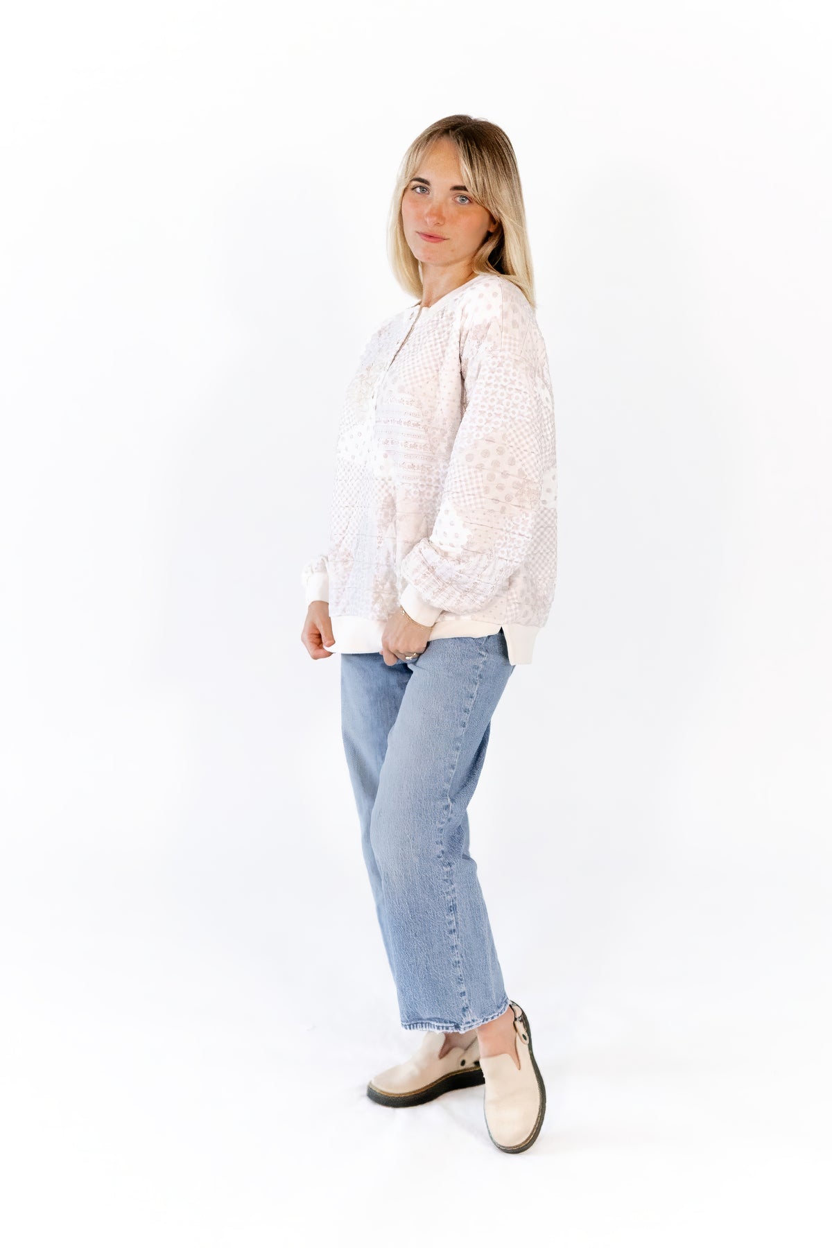 Mimi Quilt Texture Henley