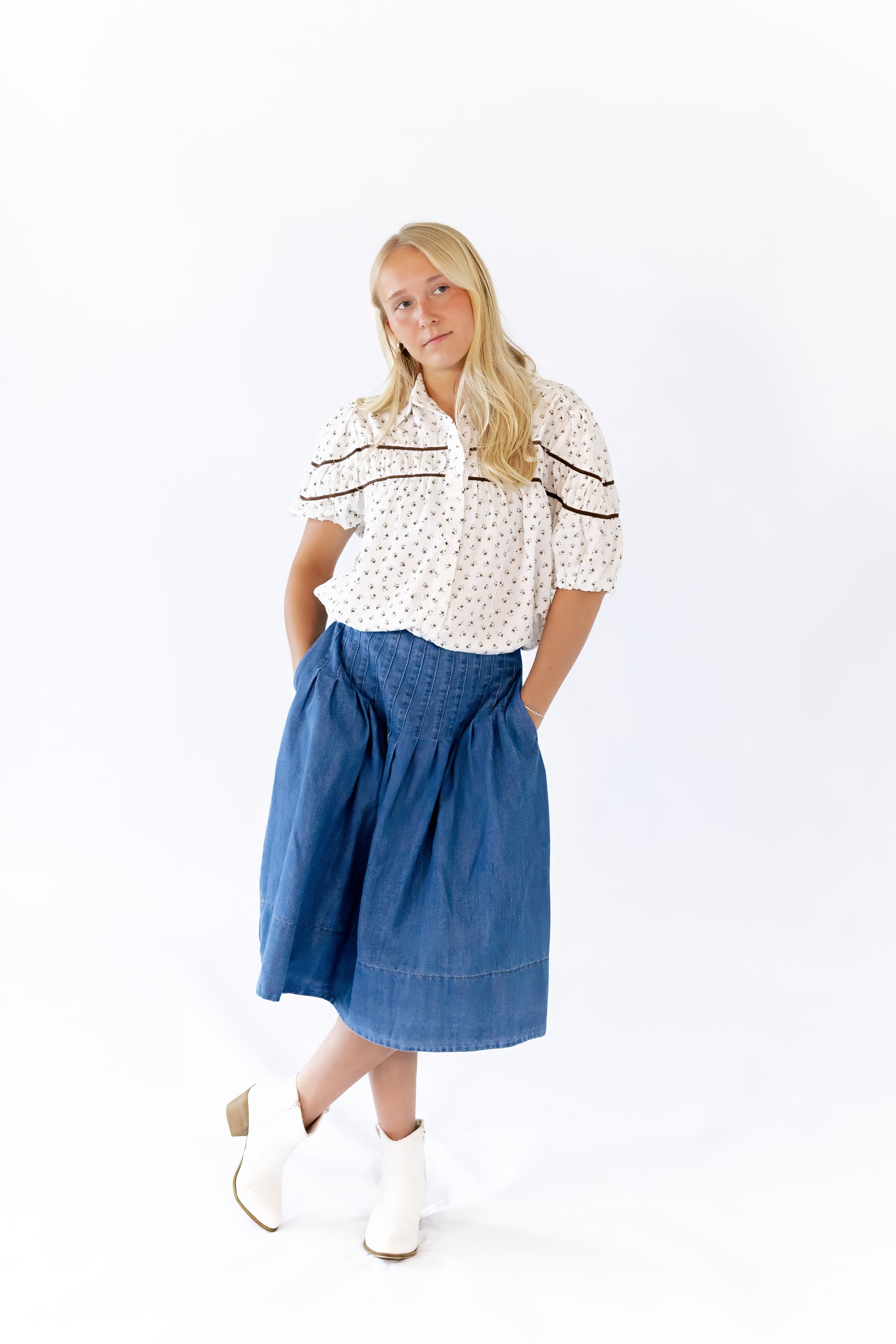 Cecile Floral Print Blouse