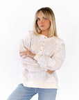 Mimi Quilt Texture Henley