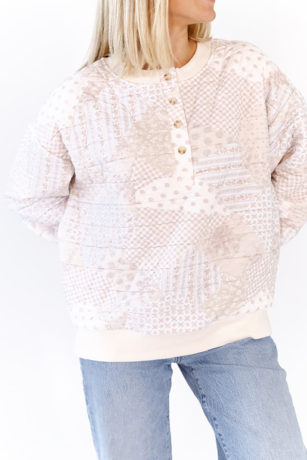 Mimi Quilt Texture Henley