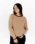 Trista Scalloped Hem Sweater
