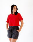 Xander Cropped Basic Tee