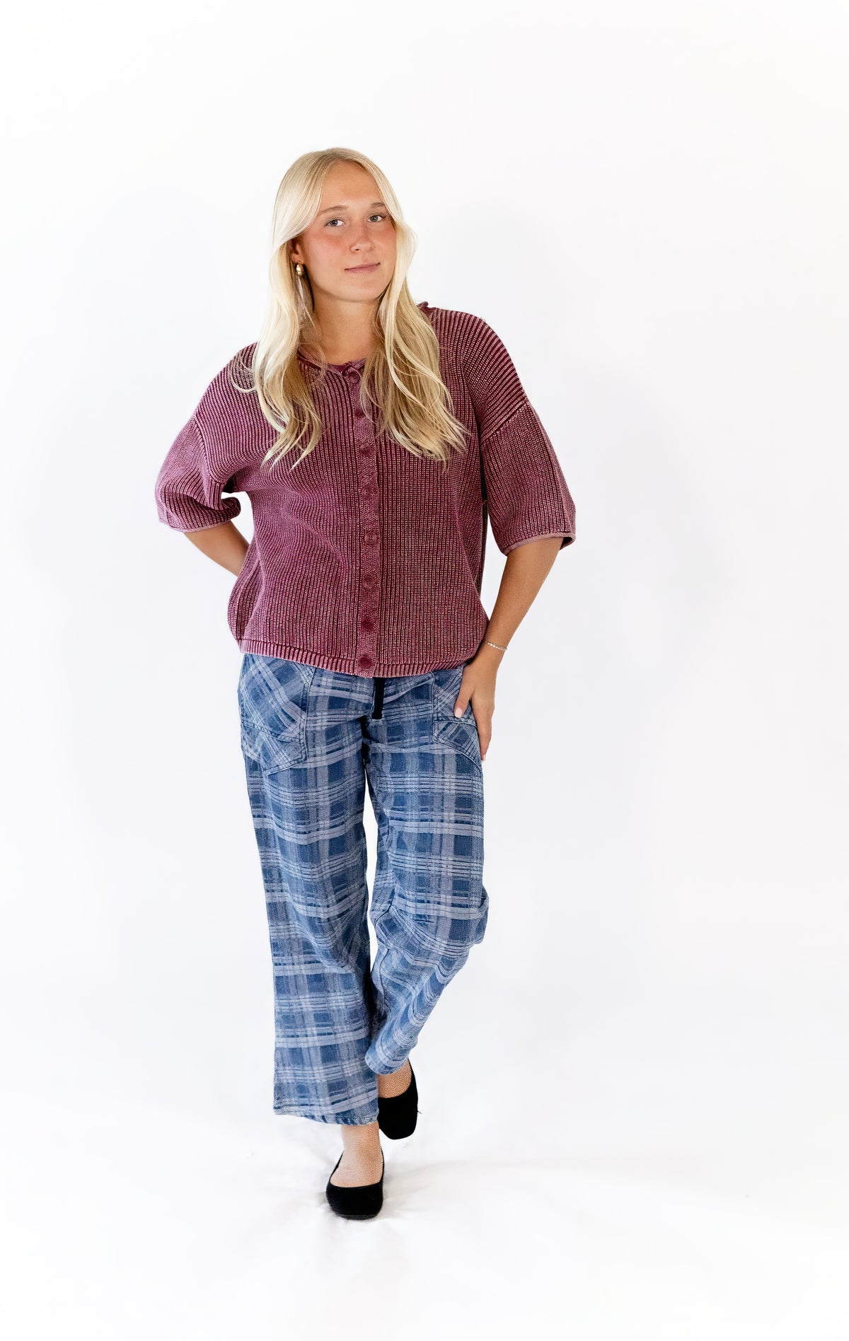 Alva Plaid Pants