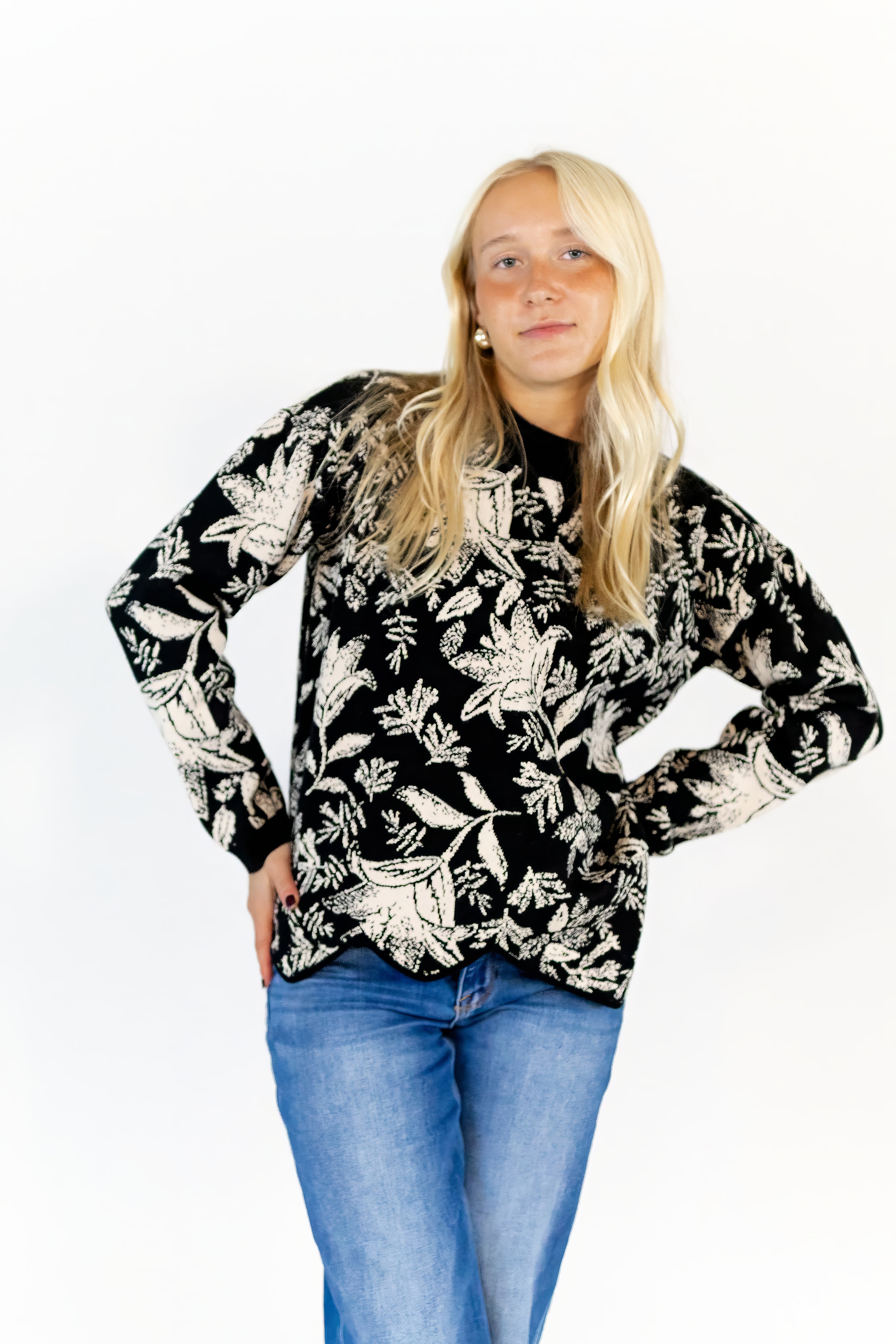 Niki Jacquard Sweater