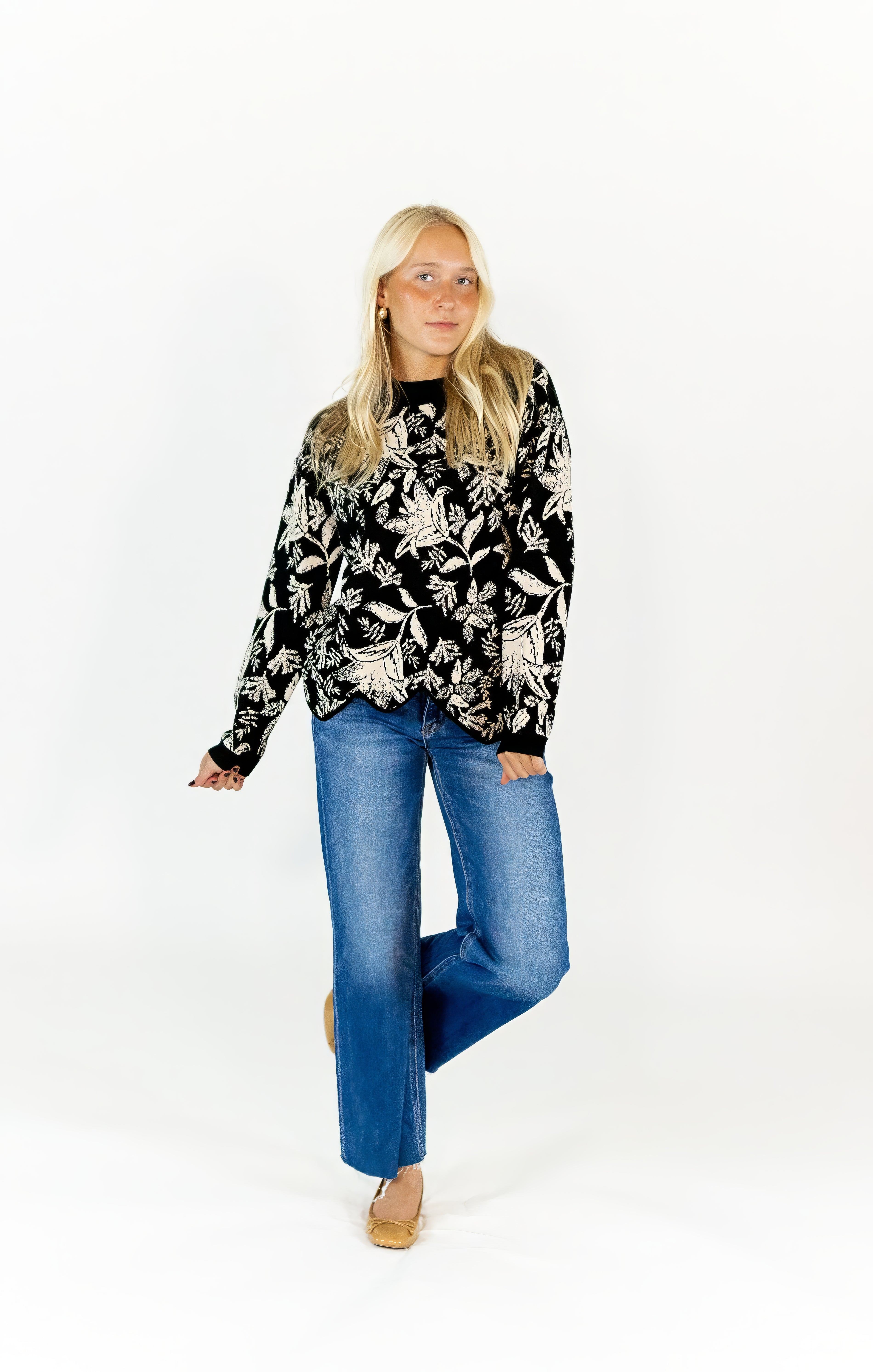 Niki Jacquard Sweater