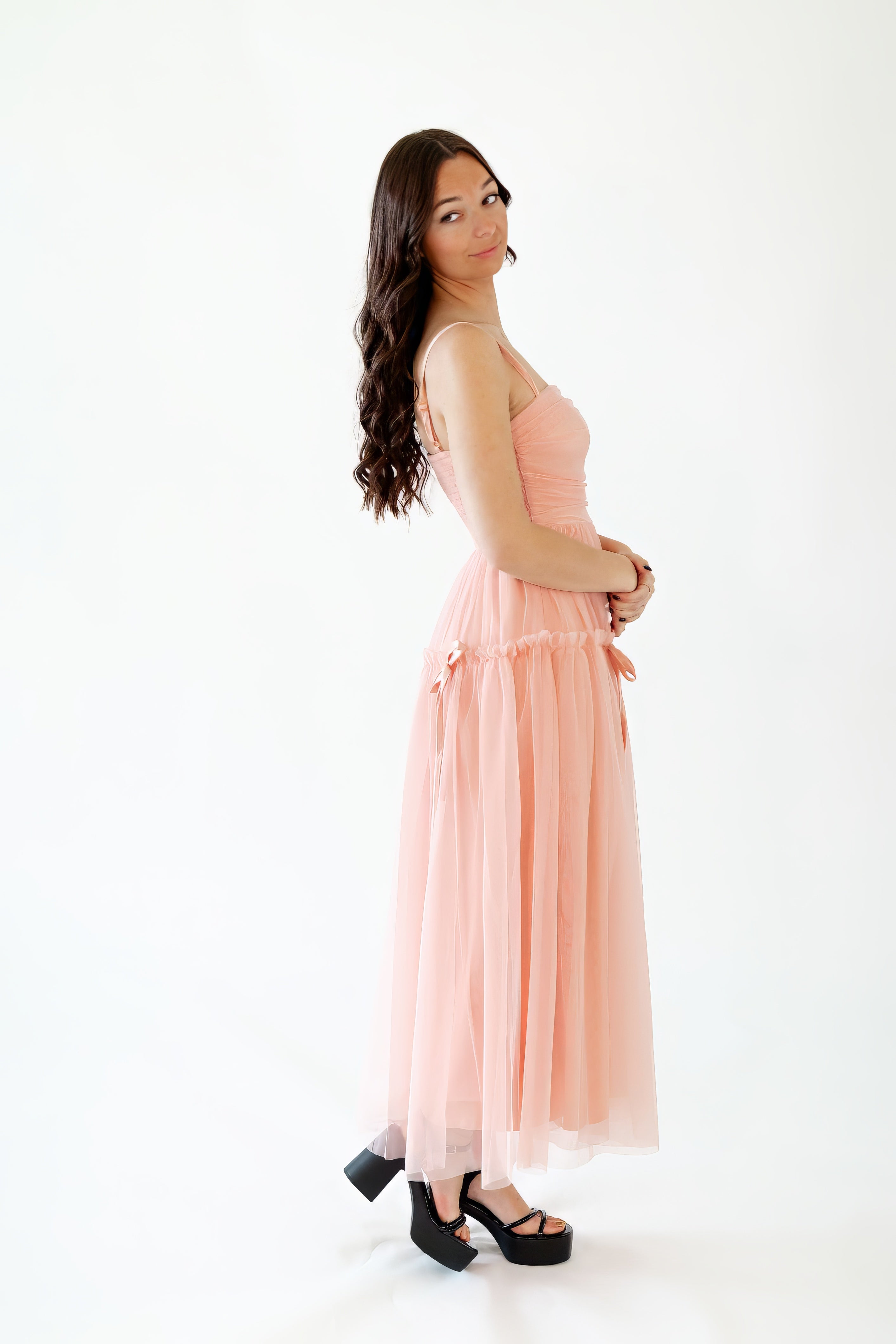 Jacqueline Rose Tulle Maxi Dress