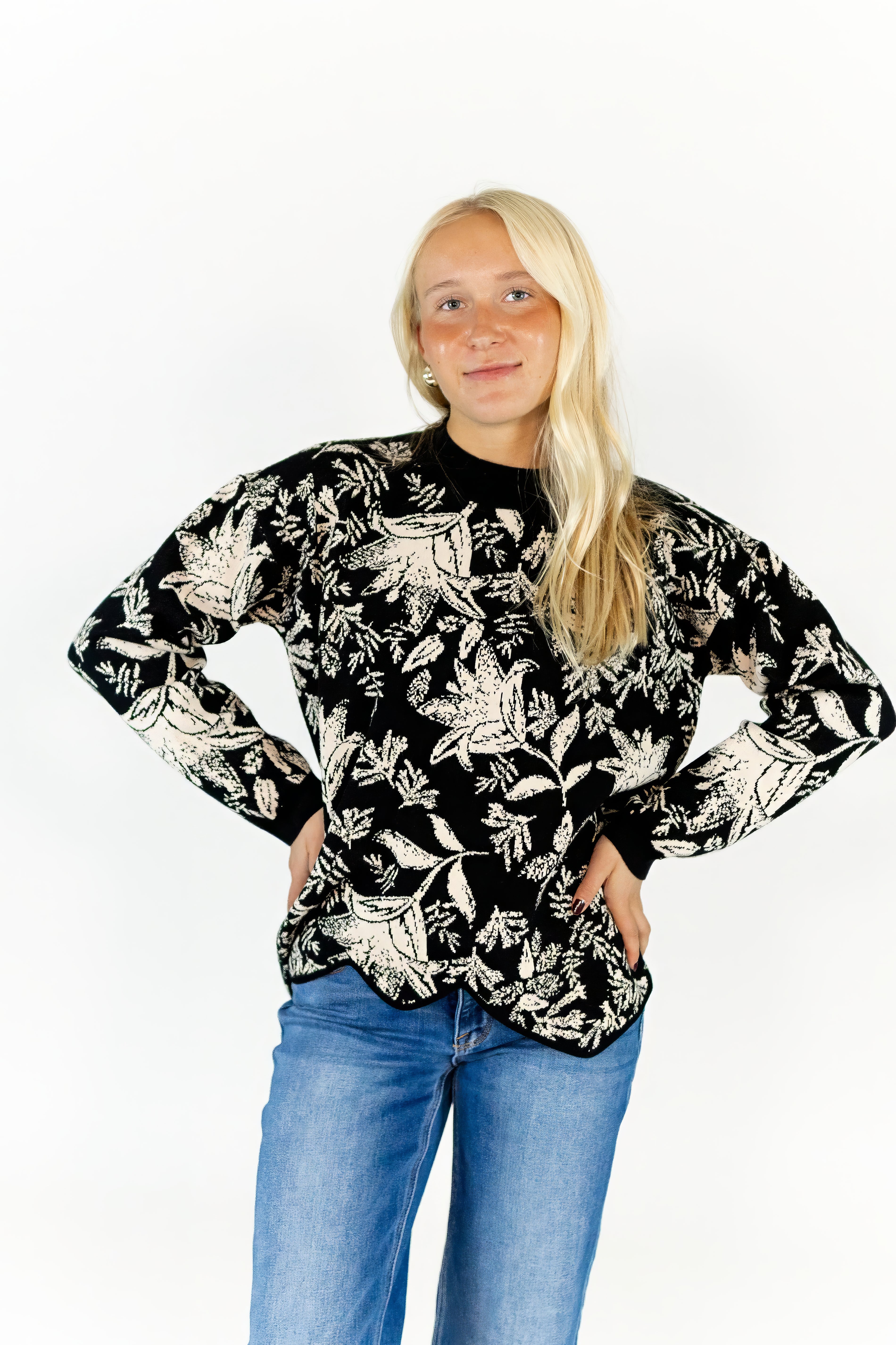 Niki Jacquard Sweater