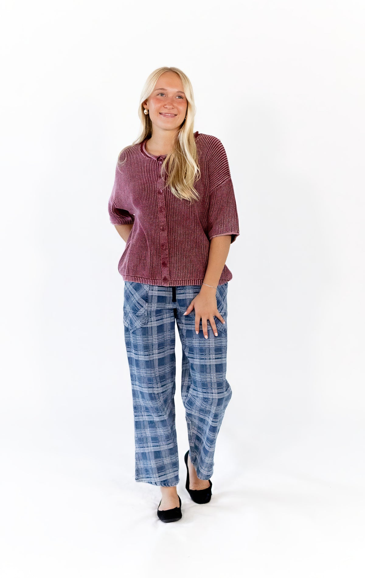 Alva Plaid Pants