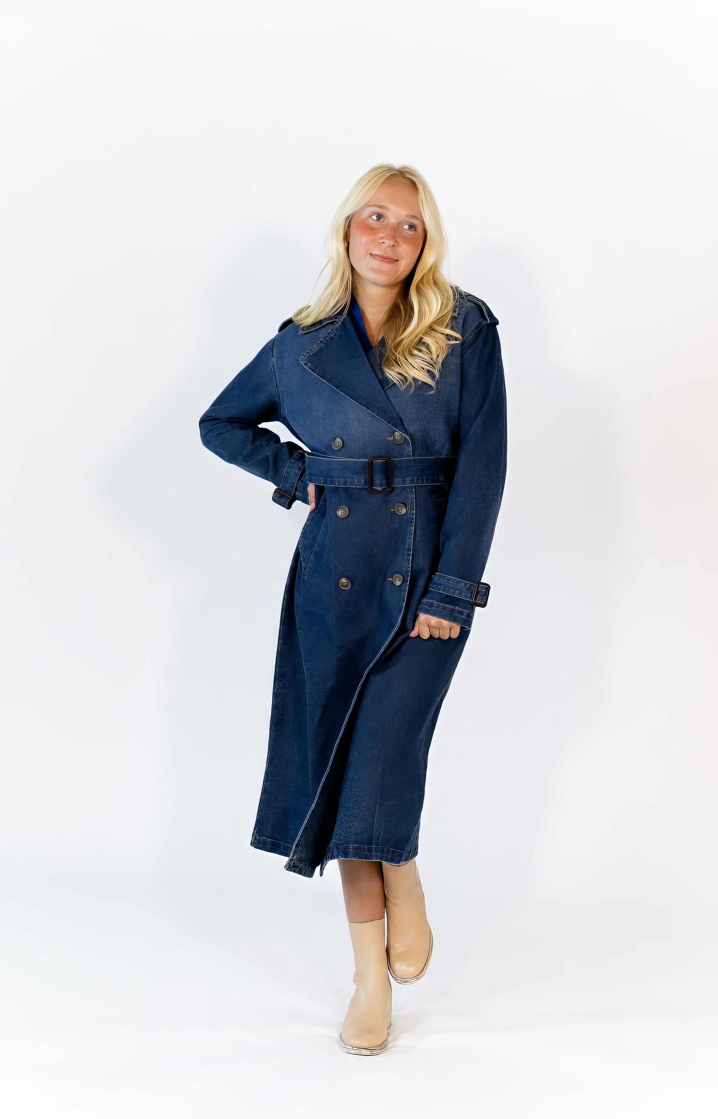 Hannah Denim Trench
