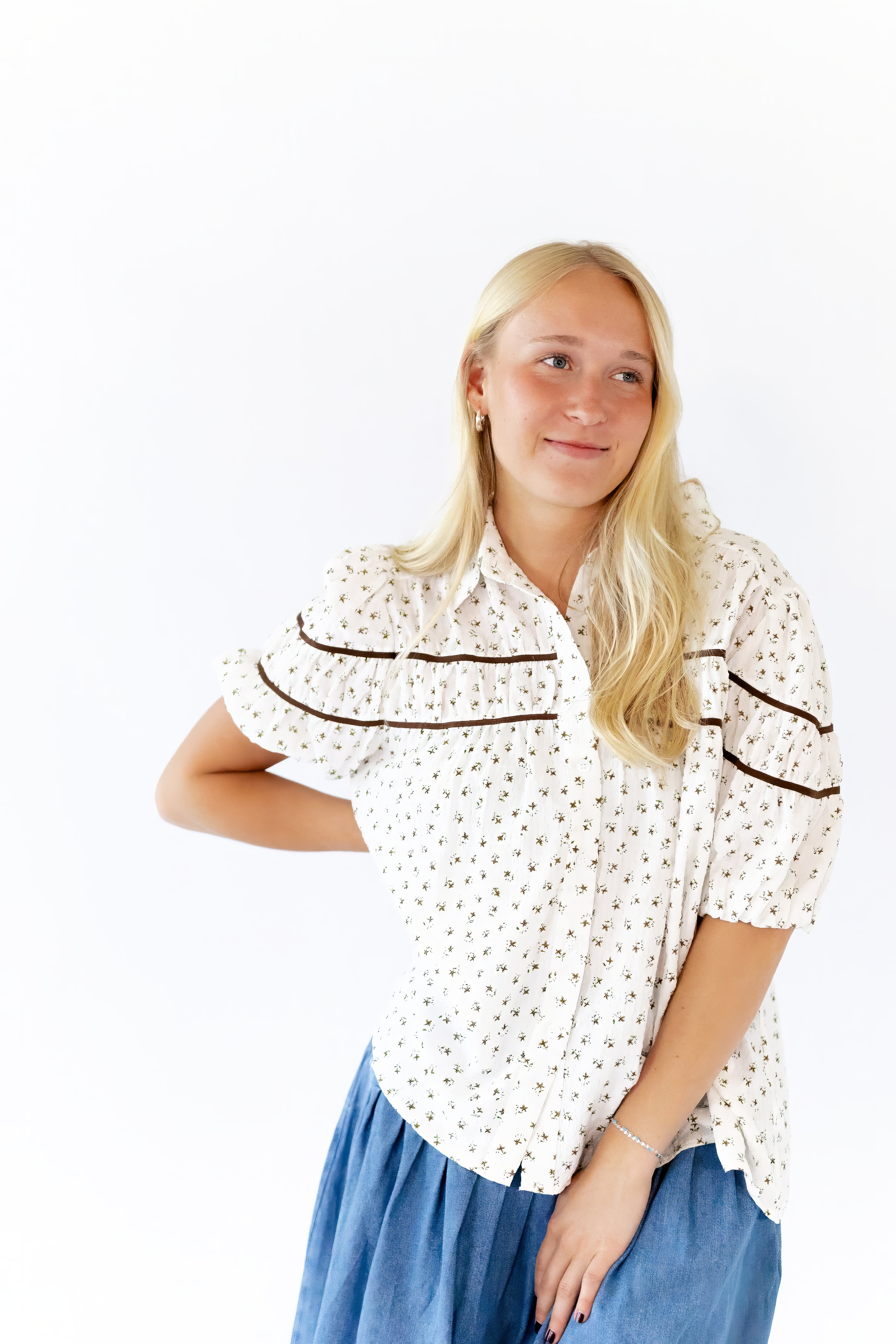 Cecile Floral Print Blouse