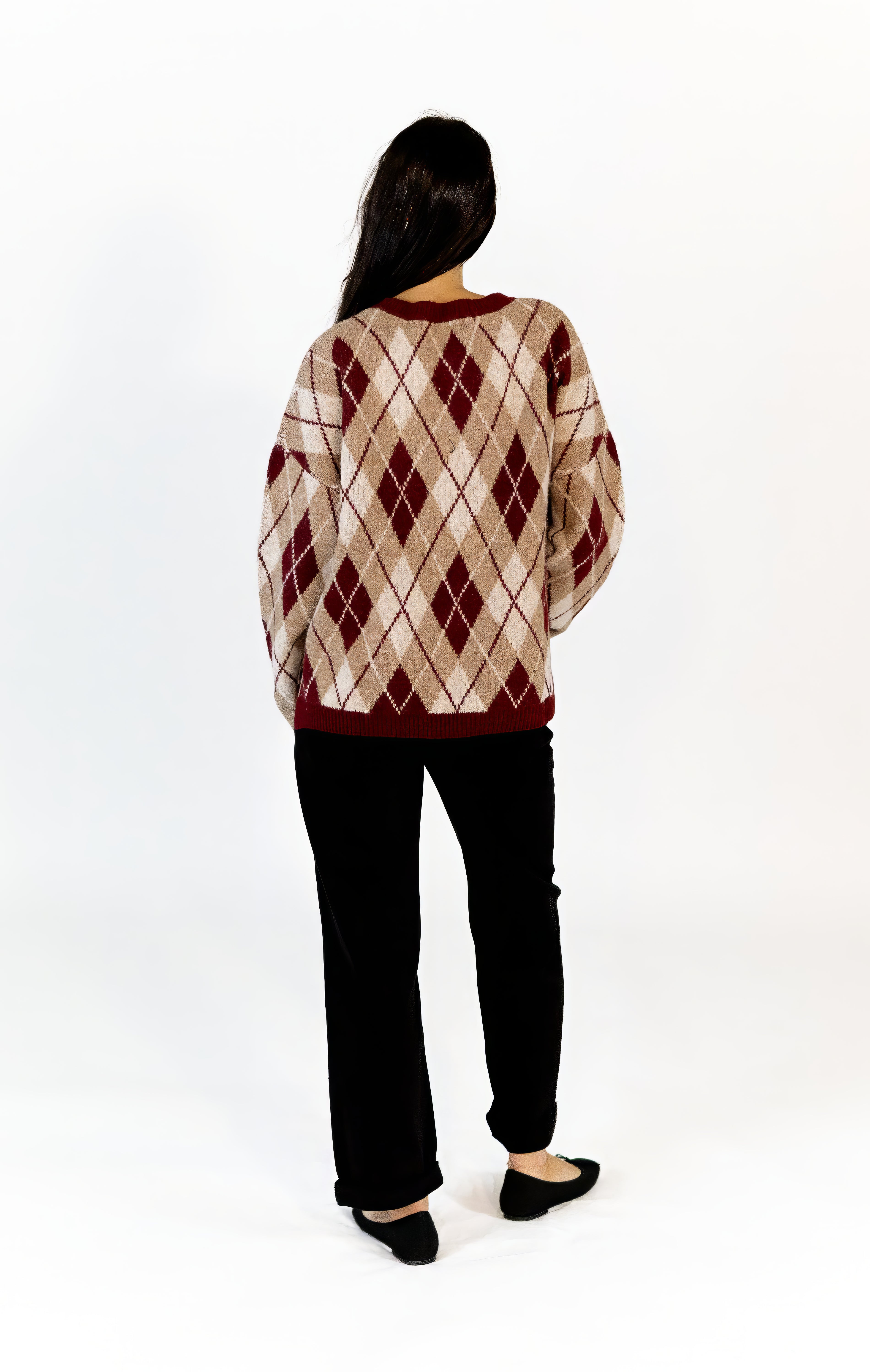 Riley Argyle Knit Sweater