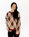 Riley Argyle Knit Sweater